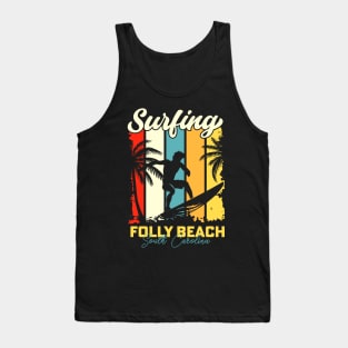 Surfing | Folly Beach, South Carolina Tank Top